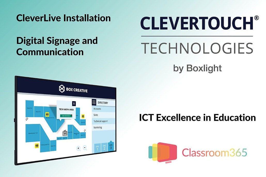clevertouch cleverlive digital signage display solutions