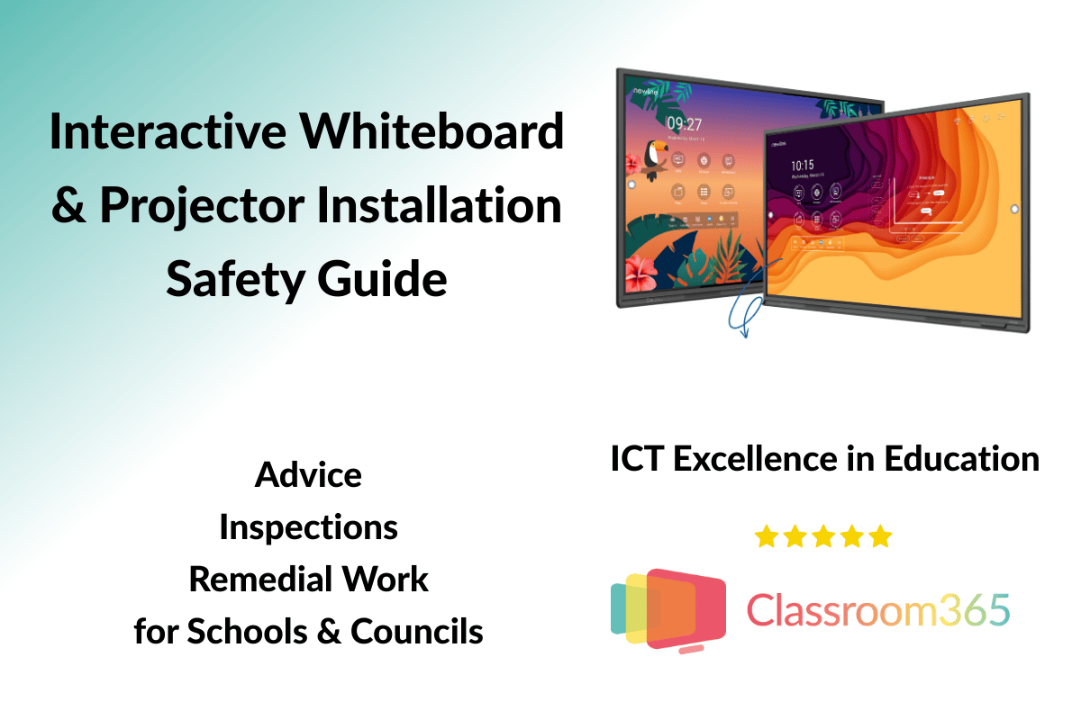 safely install an interactive whiteboard